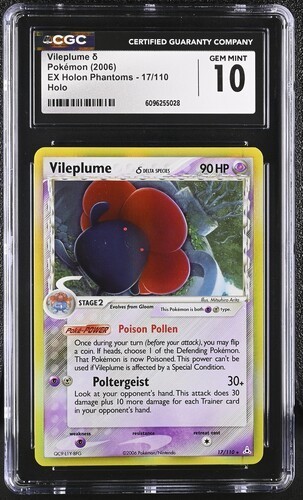 Vileplume δ graded CGC 10 for sale on eBay