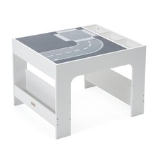 Kids Activity Table with Blackboard, Storage, 4PCs Base Plates & Book Shelf, N98