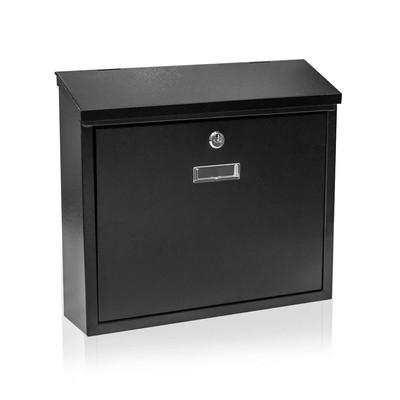 Mailbox Wall Mount,Large Capacity Locking Mailbox for Outside,Galvanized Stee...