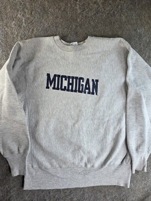 Vtg Champion Reverse Weave Sweatshirt 90s Michigan Wolverines