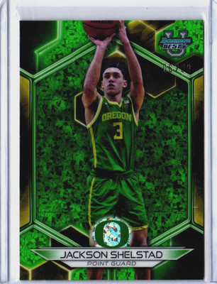 Jackson Shelsted Green Mini-Diamond #/99 - 23-24 Bowman Best U Oregon