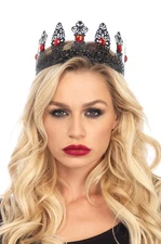 Renaissance Medieval Queen Metal Filigree Royal Crown