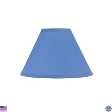Aspen Creative Empire Uno Lamp Shade - Cornflower Blue, 4" Top, 10" Bottom, 7"