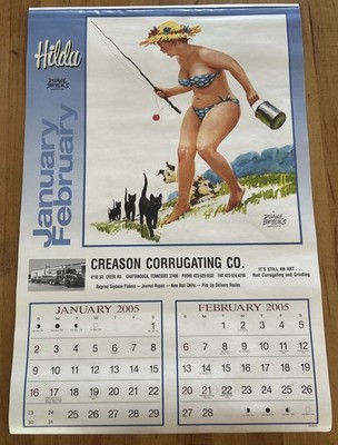 Vintage Hilda (artist Duane Bryers) 2005 Complete Calendar w/ hanger - New