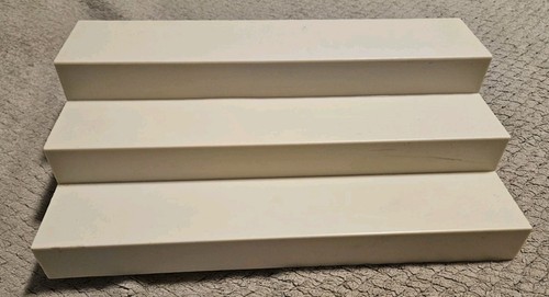 White Stair Steps White 13.75 Inches Long