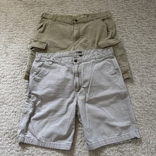Set Of 2 Carhartt Shorts Mens 40 Brown Relaxed Fit Canvas Work Carpenter