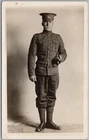 WWI Canadian Soldier Studio Portrait Full Uniform RPPC Postcard H86