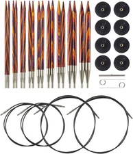Knit Picks Options Wood Interchangeable Knitting Needle Set - US 4-11 (Radiant)