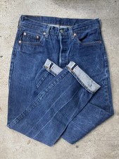 Vintage 70s 80s Levi's 501 Denim Jeans Redline Selvedge 30x33 Dark 6 Stamp