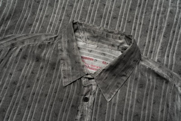 Men Diesel Shirt Grey Cotton 42 / XL / 50