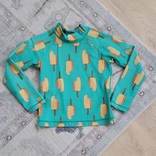 Hanna Andersson Kids Rashguard Creamsicle Long Sleeve Swim Top Sz6-7y