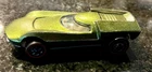 Vintage 1968 Hot Wheels "Redline" Green Colored Turbofire Toy Car - Hood Opens!