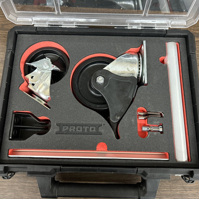 2 Algood Casters, Keys and Lock, + other accessories in Proto Case