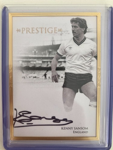 FUTERA UNIQUE 2025 KENNY SANSOM ENGLAND GOLD FRAME ON-CARD AUTOGRAPH 1/9..