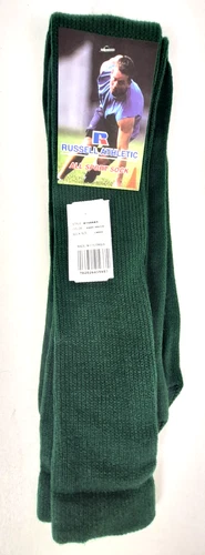 Russell Athletic All Sport Adult Size L Dark Green Crew Socks Soccer Baseball