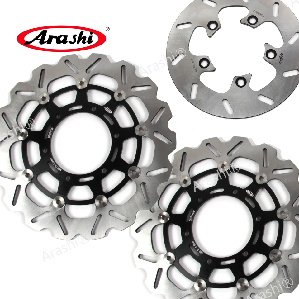 Rotores de disco de freno delanteros traseros para Suzuki GSXR750 GSXR600 2008 - 2017 2011 2012 Foto 2 de 4