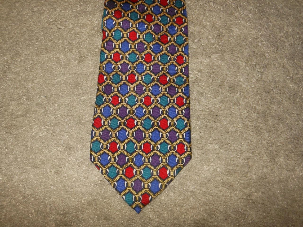 RARE CRAVATE CEINTURE MULTICOLORE HOMME CHRISTIAN DIOR MONSIESUR 100 % SOIE DEISGNER