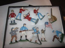 Vintage Lot of 10 Soldiers Army Lead DIFFERENT WARS..WW1 ETC SEE PICS