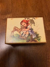 Vintage Hummel Music Box  Girl with Deer, Lara’s Theme, Thorens Movement, Swiss