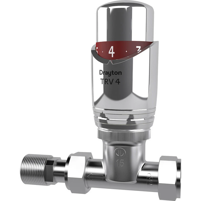 Drayton TRV4 All Chrome 15mm Straight | eBay