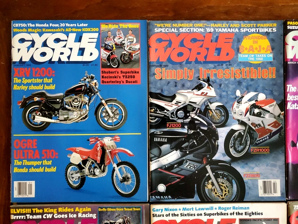 CYCLE WORLD Motorcycle Magazine Lot 1989 - Complete Full Year 12 Issues - Image 2 of 4