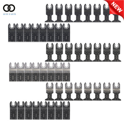 48PC Metal Wood Universal Oscillating Multitool Quick Release Saw Blades Kit