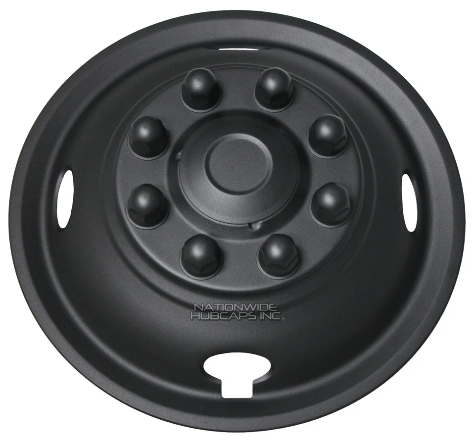 4 CHEVY GMC TRUCK 16" Black Dual Steel Wheel Simulators Dually Rim Liners Covers - Image 3 of 4