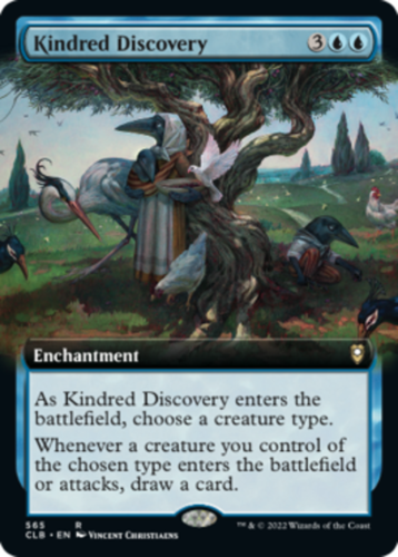 1x Kindred Discovery - Foil ~ Extended Art Light Play, English Commander Legends - Picture 1 of 1