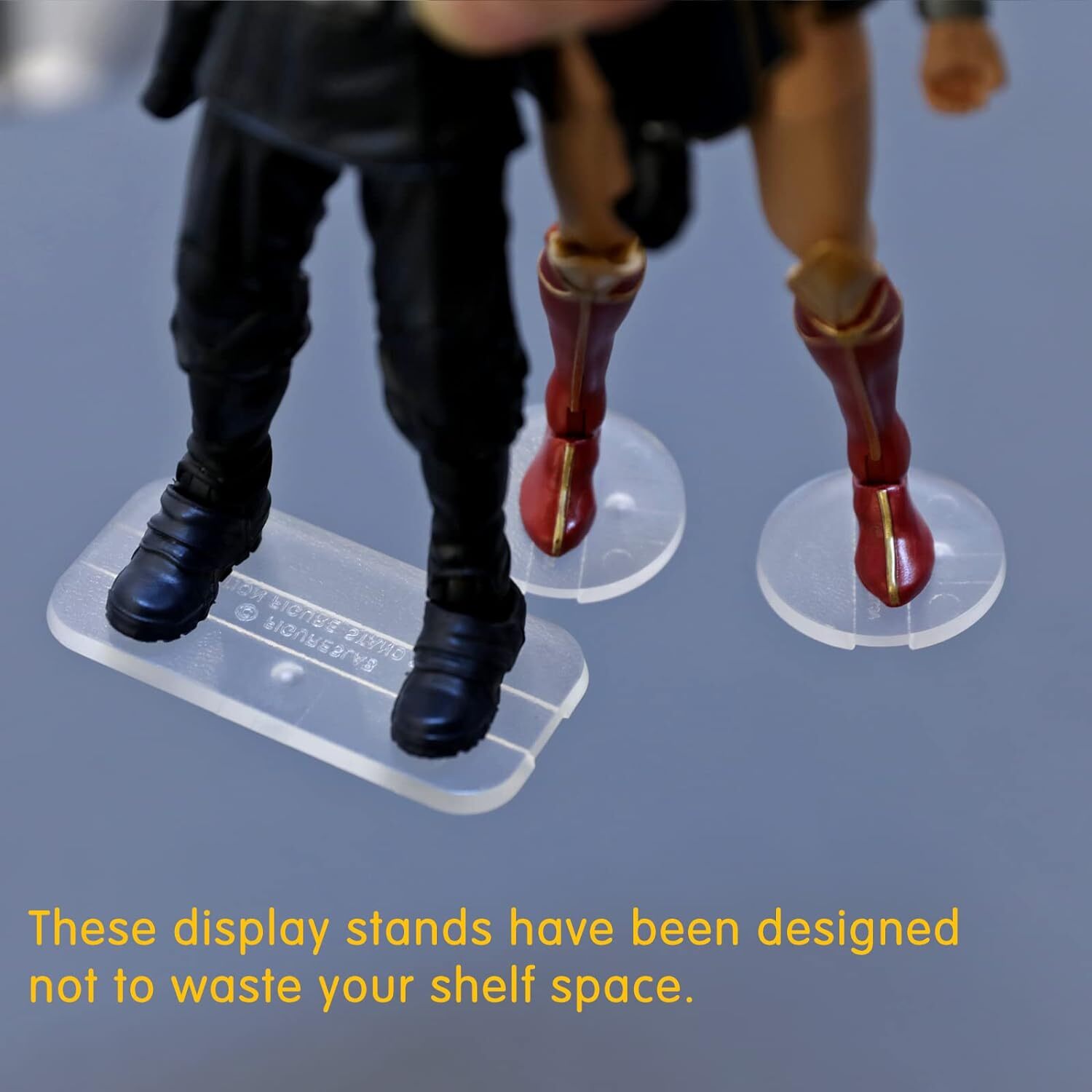 FIGURESLAB 56PCS Action Figure Stand Bases, Transparent(Square&Round ...