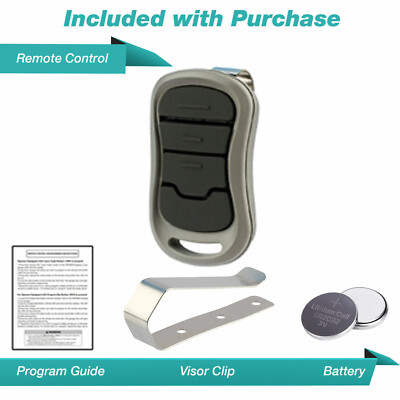 For Genie GITR-3BX Three Button G3T-A Garage Door Opener Visor Remote