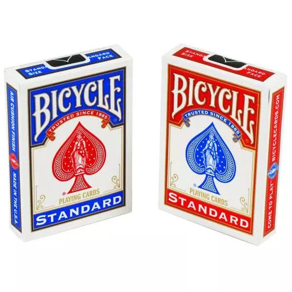 Bicycle Standard Playing Cards - Red or Blue 