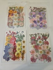 4 Natural Real Dried Pressed Flowers Handmade Flower Petals Candle Making Resin