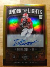 2020 D’Andre Swift Legacy Under the Lights Gold Rookie Auto 