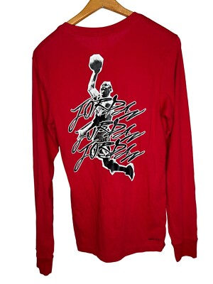 Mens Shirts Jordan Dri Fit Long Sleeve Air Jordan Red Nike Dri Fit