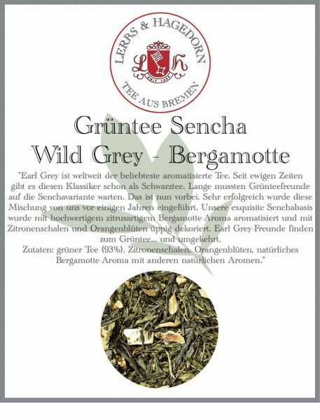 Té Verde Sencha Wild Grey 1 KG - Bergamota
