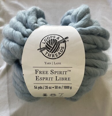 Loops And Threads Free Spirit Dusty Blue Yarn - 54 Yds New