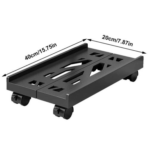 Computer Tower Stand CPU Holder Stand with 4Caster Wheel for Most Desktop Towers - Picture 11 of 18