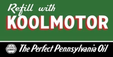Refill w. Cities Service Koolmotor Motor Oil CITGO NEW Sign: 12x24" USA STEEL XL
