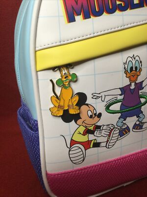 LOUNGEFLY Disney MOUSERCISE Mickey Minnie Donald Pluto Mini  display picture 3