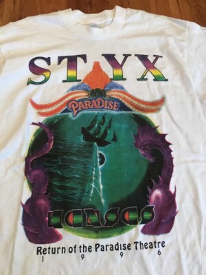 Styx  Return of the Paradise Theatre  vintage World Tour t-shirt All Size