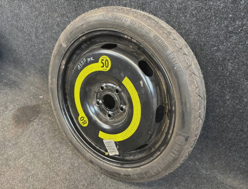 Reserverad Audi A3 8P VW Golf 3,5x18 ET25.5 1K0601027B Notrad Ersatzrad 125 / 70 - Bild 3 von 4