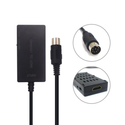 For Sega MD Game Console To TV 1080P HDMI Adapter Converter W/HD Cable