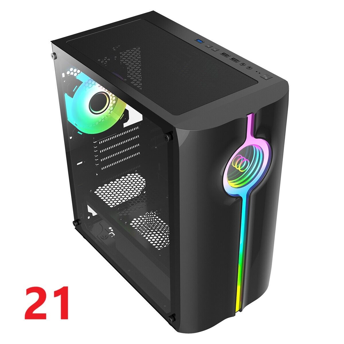 Gaming PC with NVIDIA GeForce RTX 4060 Ti and AMD Ryzen 5 5500