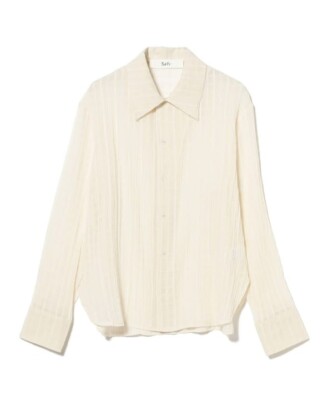 ASK availability First) BEAMS Sefr / IGNACIO sheer check shirt new