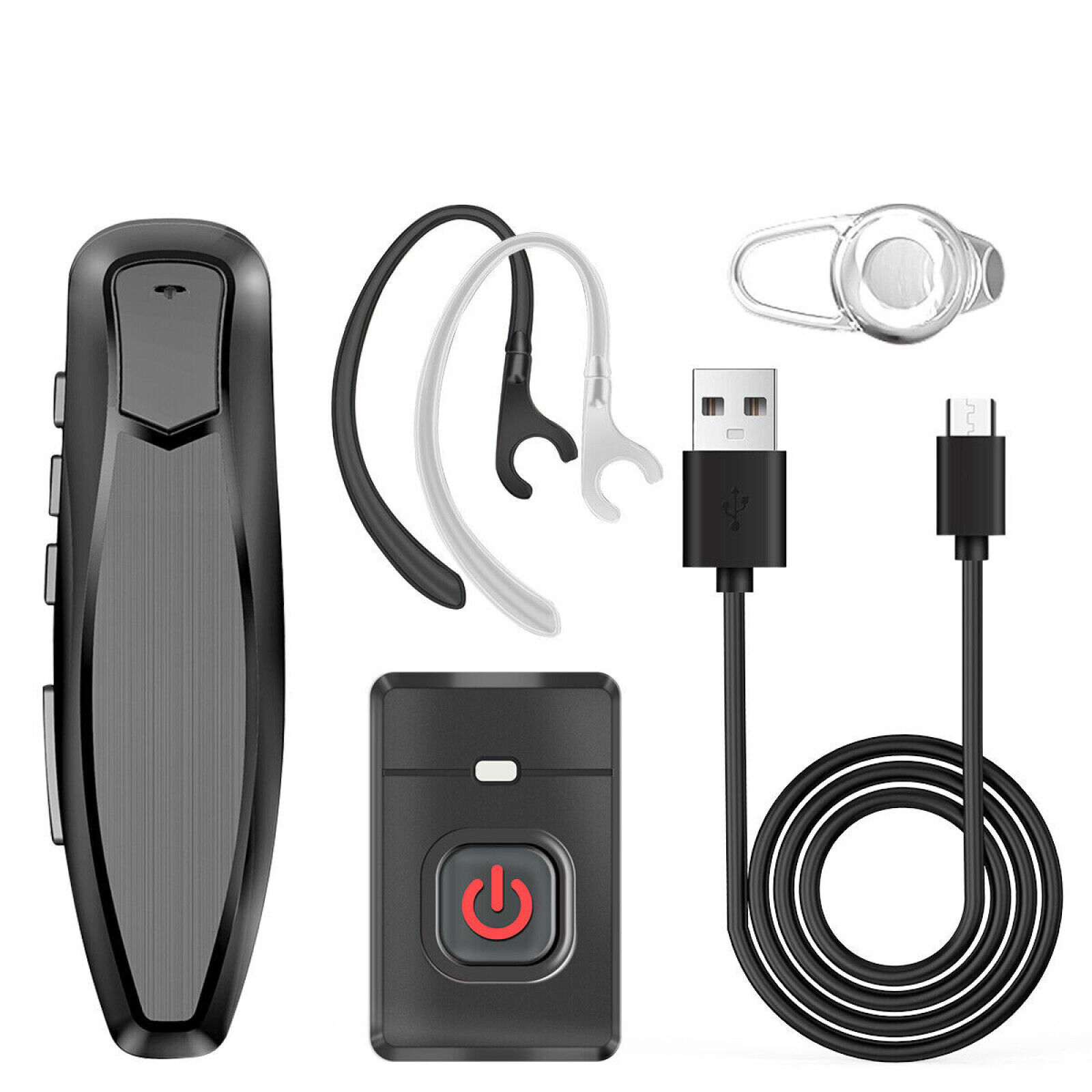 Black Wireless Bluetooth Earphone For Baofeng UV-5R/E Walkie Talkie Ham Radio b