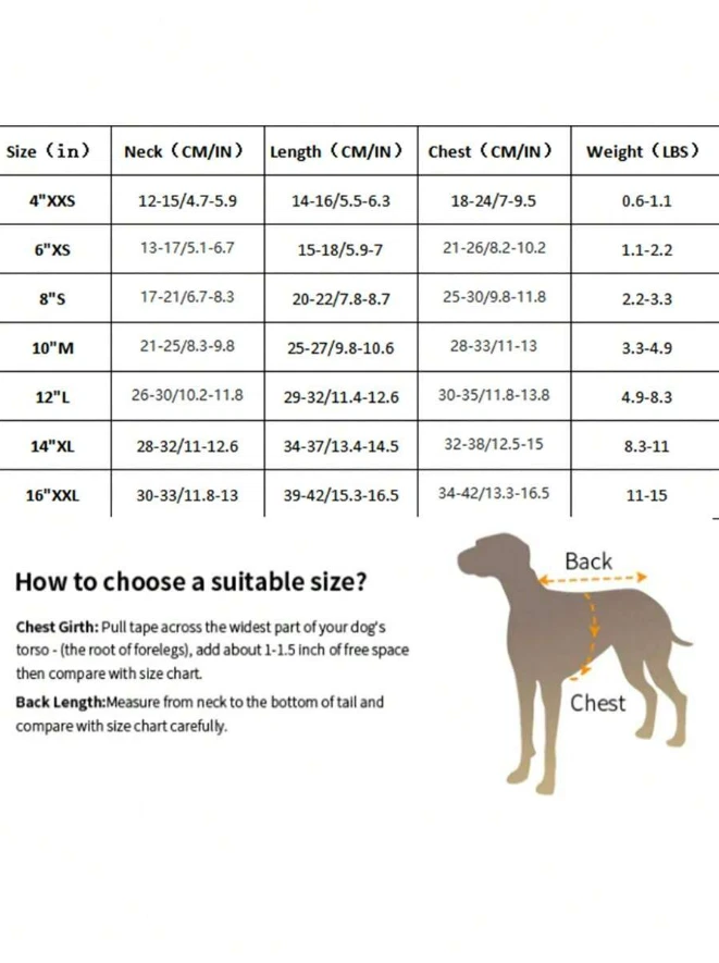 Dog Sweaters Winter Dog Clothes for Small Dogs Warm Chihuahua Pet Vest Coat XS-L - Image 3 of 4