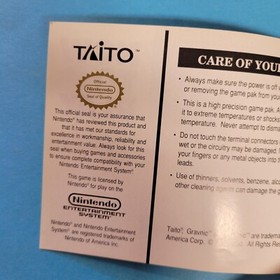 puzznic nes Manual Only