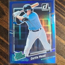 2023 Donruss Curtis Mead Rated Prospect Holo Blue #64 (RC)