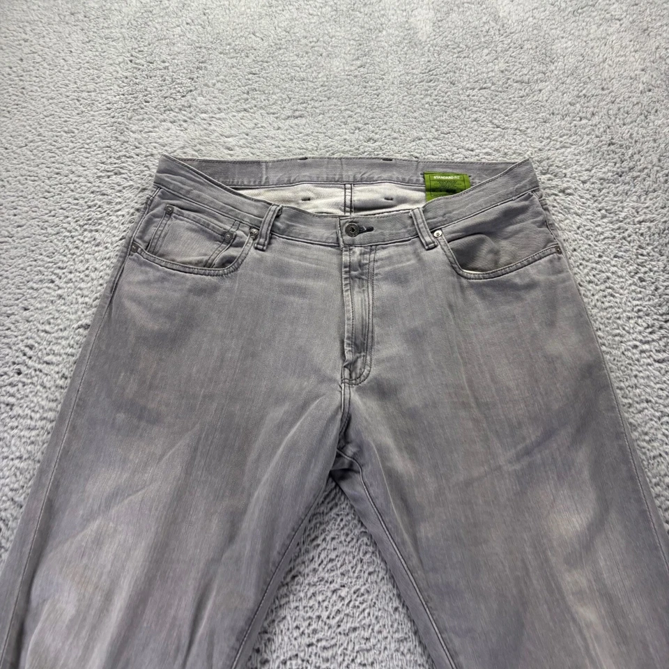 Vintage Gap 1969 Jeans Mens 36x32 Gray Light Wash Cotton Standard Baggy Denim - Image 2 of 4