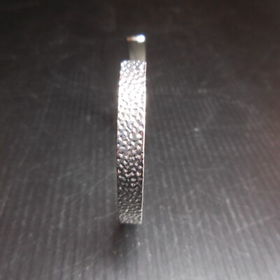 Bracelet Anneau Argent Gris Style Art Déco Vintage - Bijou Unisexe - Occasion Collection